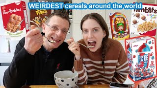 Testing weird cereals from around the world *feat Papa Booth*