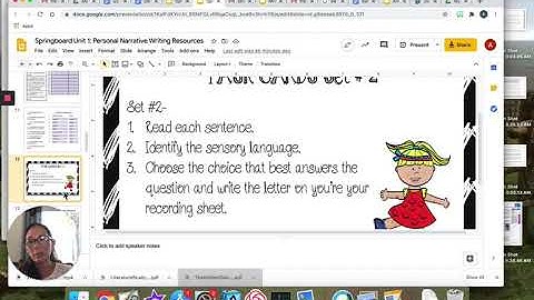 Sensory Language Video