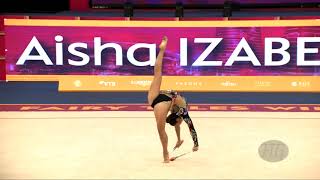 IZABEKOVA Aisha (KGZ) - 2019 Rhythmic Worlds, Baku (AZE) - Qualifications Clubs