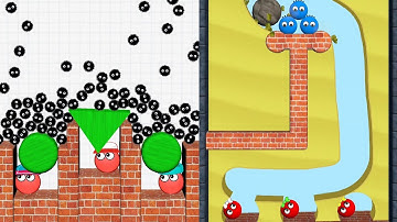 Hide Ball : Brain Teaser Vs Lucky Balls : Erase Sand Brain Teasers Gameplay! #technohackzgames 