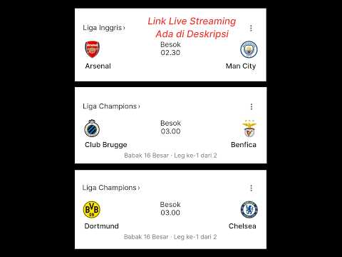 Link live streaming malam ini