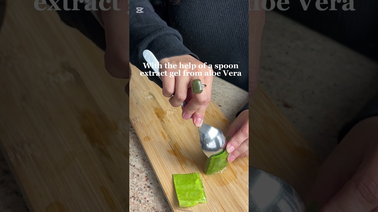How to Extract Aloe Vera Gel: Easy as 1-2-3 #shorts - YouTube
