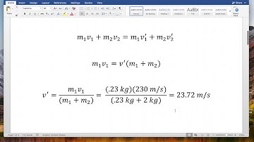 Completely Inelastic Collision Example