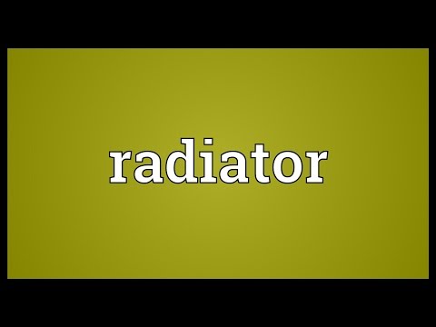 Radiator Meaning