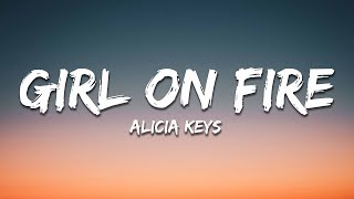 Alicia Keys - Girl on Fire (Lyrics) Resimi