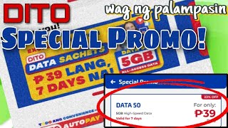 Dito special Promo totoo nga kaya, wag muna itong palampasin. (new update sa dito app)