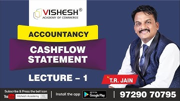CASH FLOW STATEMENT LECTURE 1 TR JAIN SIR VISHESH ACADEMY OF COMMERCE