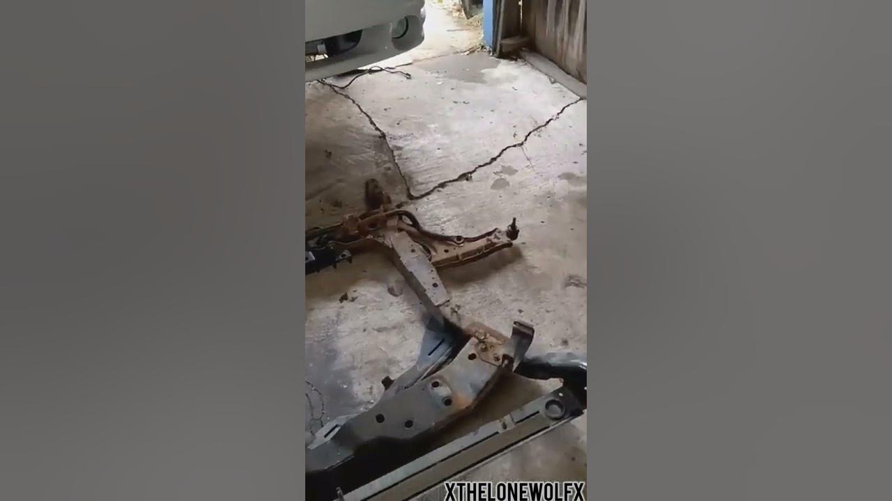 01 Pontiac Grand am subframe removal/part1 transmission replacement