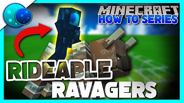 How To Ride A Ravager Using Commands! On Minecraft Bedrock Edition!