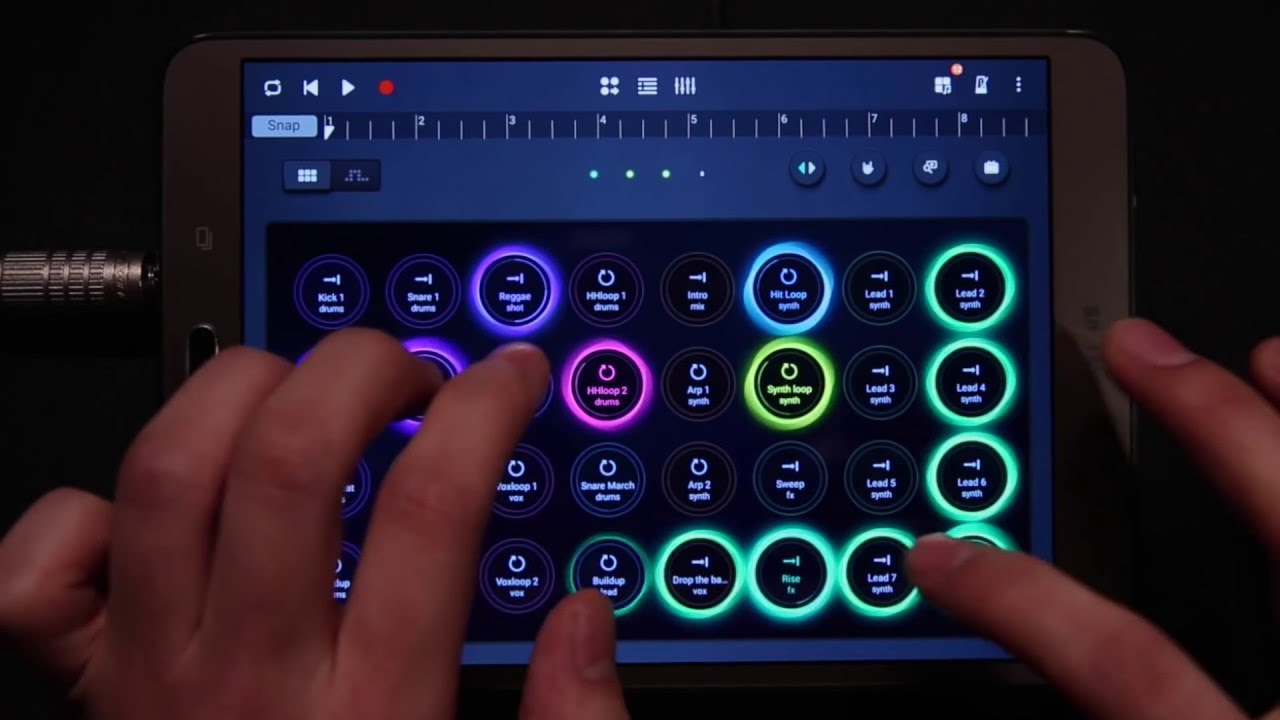 "Rising Fire" performed on the Soundcamp Looper (song mode)