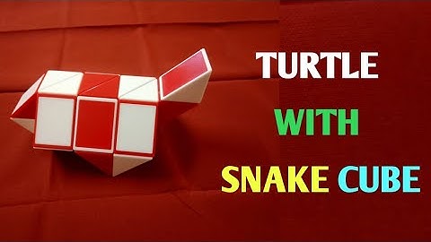 How to make Turtle with Smiggle Snake Cube | Tortoise on Rubiks Snake Puzzle | Trendz Videos
