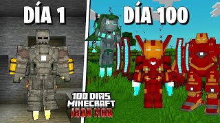 ¿Qué pasa si Tienes PODERES de IRON-MAN por 100 Días en Minecraft? 