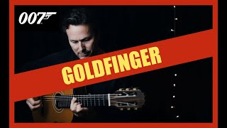 Video thumbnail of "Goldfinger - James Bond - Fingerstyle Guitar TAB link below"