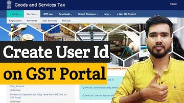 How to create user id for GST Portal| New GST Number User id create | First time gst number got