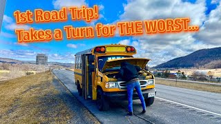 First Road Trip in Our 1998 7.3 Powerstroke School Bus Goes WRONG! screenshot 4