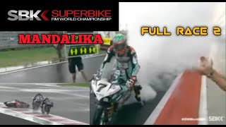 FULL RACE 2 WSBK 2021 SUPERBIKE MANDALIKA  INDONESIA.