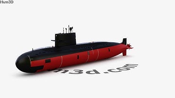 Type 039A submarine 3D model by 3DModels.org
