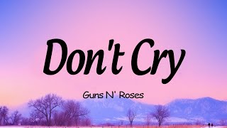 Bon Jovi,Foreigner, Guns N' Roses, Bryan Adams - Best Slow Rock Ballads 70s & 80s || Don't Cry