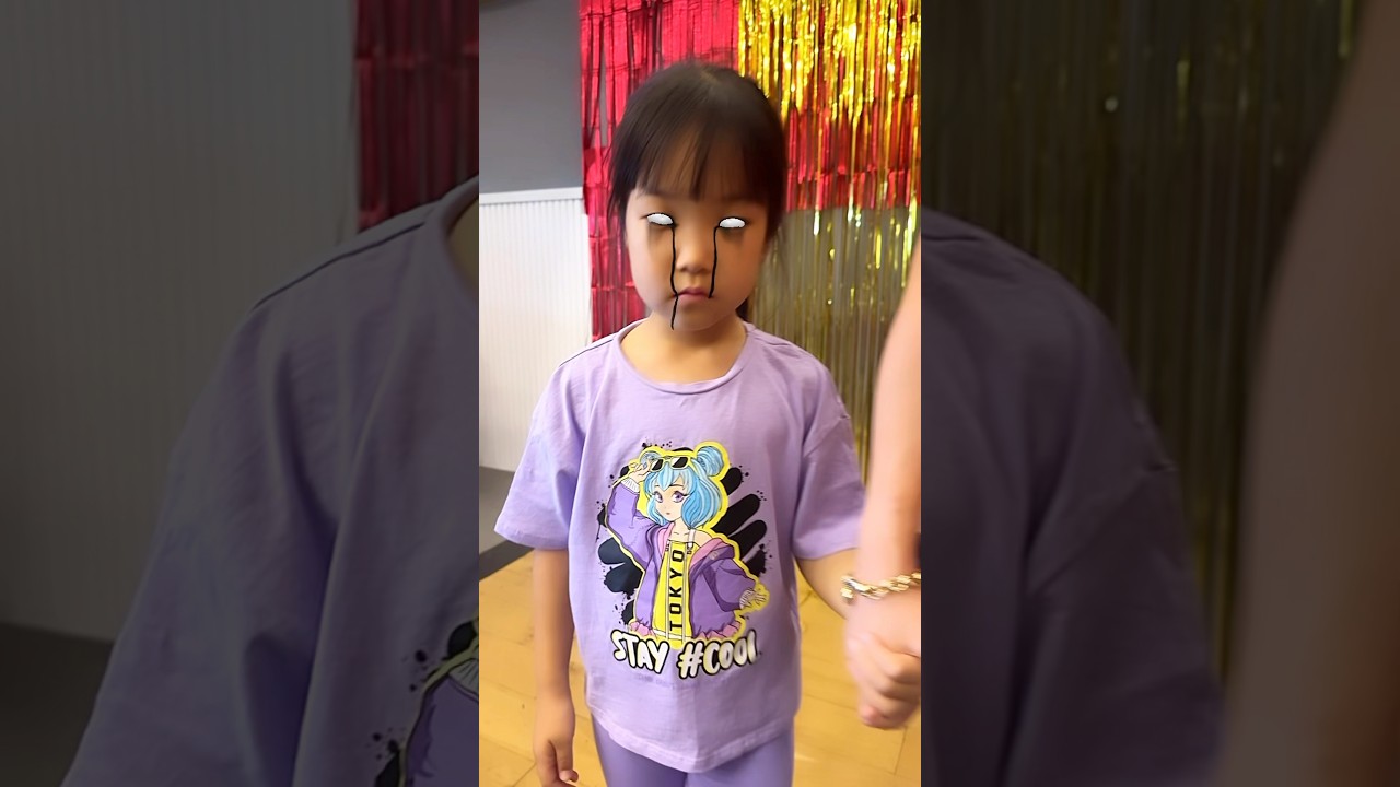 The ghost became a little girl 😨😰 LeoNata family 