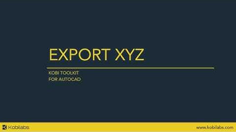 AutoCAD Export XYZ - Kobi Toolkit