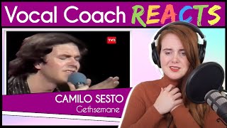 Vocal Coach reacts to Camilo Sesto singing Gethsemane Live