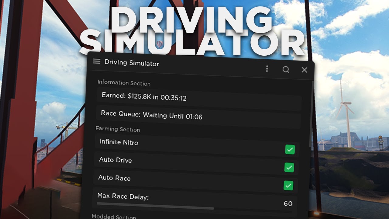 Driving Simulator Script