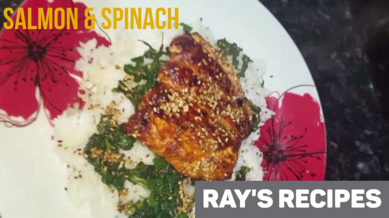 Salmon and Spinach | How To Pan Fry Salmon