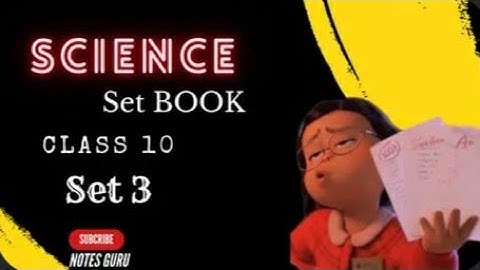 class 10 !! set book!! science!! set 3!! full solution!!