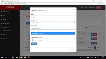 Website Absensi menggunakan CodeIgniter 3.x (Demo)
