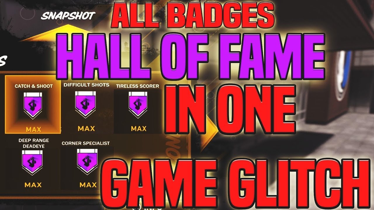 HALL OF FAME BADGE GLITCH GET ANY BADGE IN ONE GAME still 100