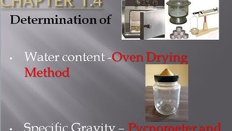 Geotechnical Engineering I-KTU Syllabus-Module 1- Chapter 1.4-Determination of w and G