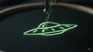 Alien Embroidery Design | Real-Time Stitching by DigitEMB 🛸🧵