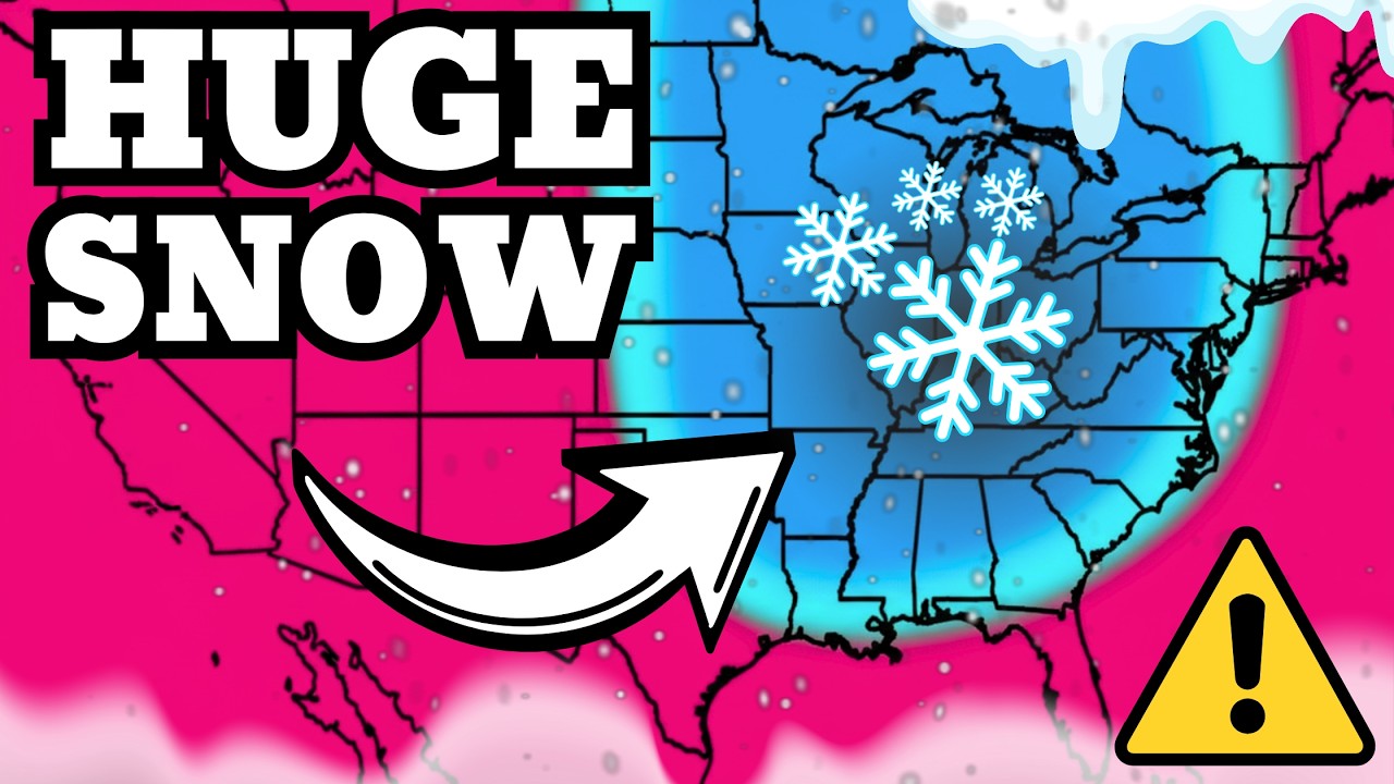 This Snowstorm Just Dove SOUTH - 80 Cities Forecast...