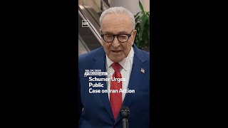 Schumer Urges Public Case on Iran Action