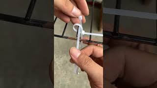 Zip Tie Hack Join Metal Rods Without Welding Easy Method #easy #ziptiehack #metaljoin #shortsfeed