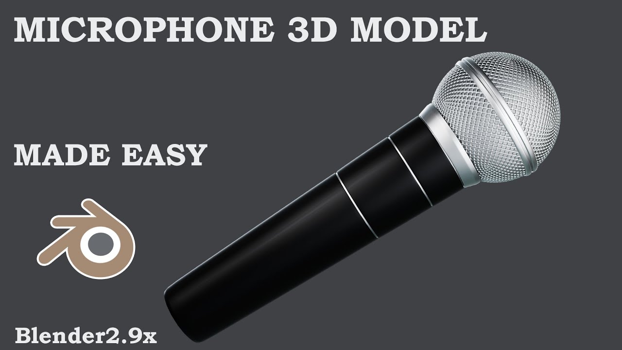 how to model a microphone in blender 2.91 easy guide step by step YouTube