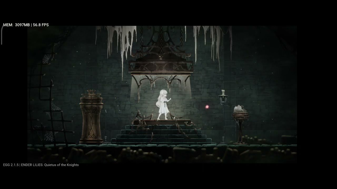 Ender Lilies, EGG NS version 2.1.5, gameplay on Poco x3 pro.