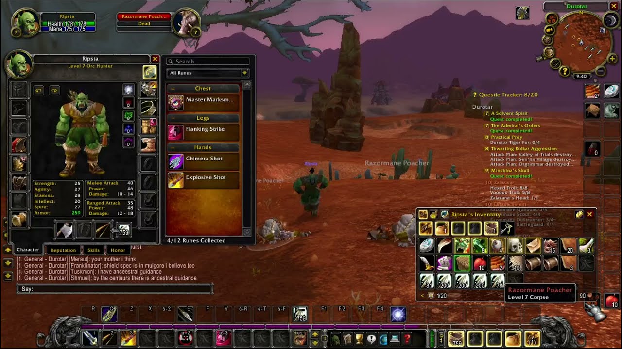 World Of Warcraft SOD Where to find Hunter Master Marksman Rune
