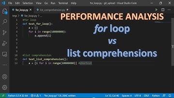 Python basics: For loop vs list comprehension