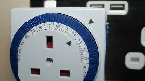 Hoe een plug-in timer te gebruiken - Een mechanische tijdschakelaar instellen