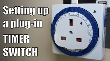 How to use a Plug-In Timer Switch - Setting up a Mechanical Timer Switch