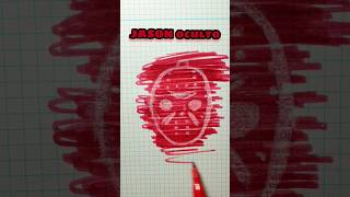 Dibujo JASON invisible. #dibujo #drawing #videoshorts #art #jason #friday13 #shorts #halloween