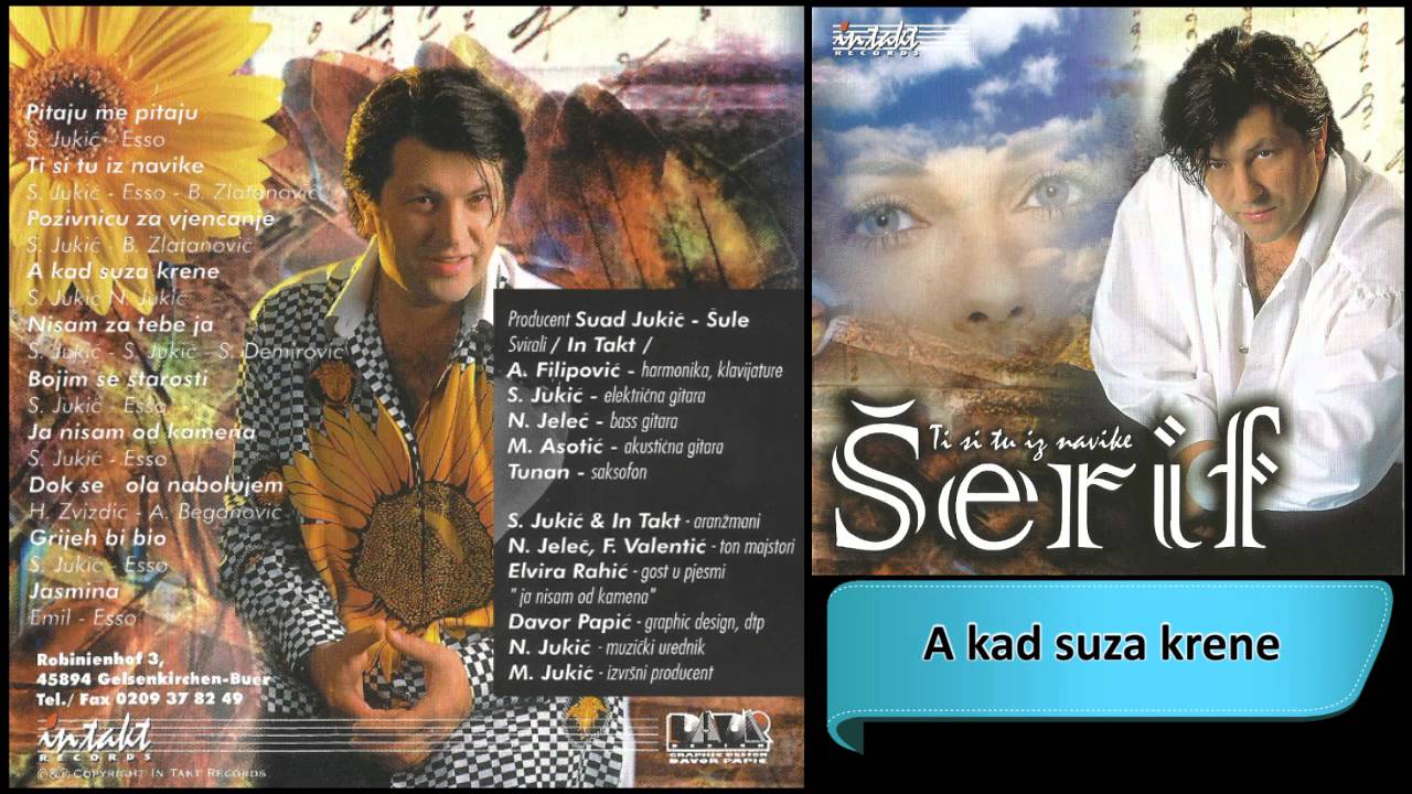 Serif Konjevic - A kad suza krene - (Audio 1997) HD