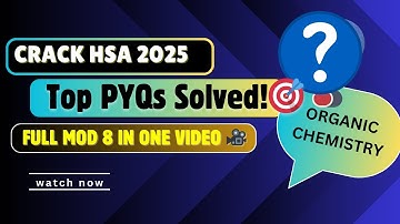 Crack Module 8 Easily! | Solved MCQs + Previous Year Questions | HSA Physical Science part 1