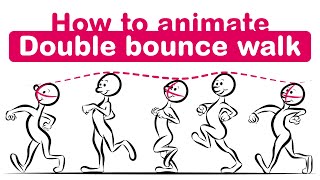 Animating Double Bounce Walk Cycle Animation Tutorial