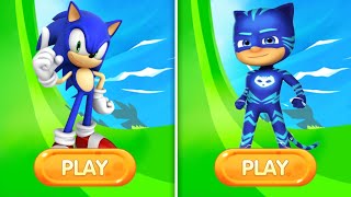 Sonic Dash Vs PJ Masks - Sonic Vs All Running Games | Gameplay Speed Battle | Epic Run🔥😎 screenshot 5