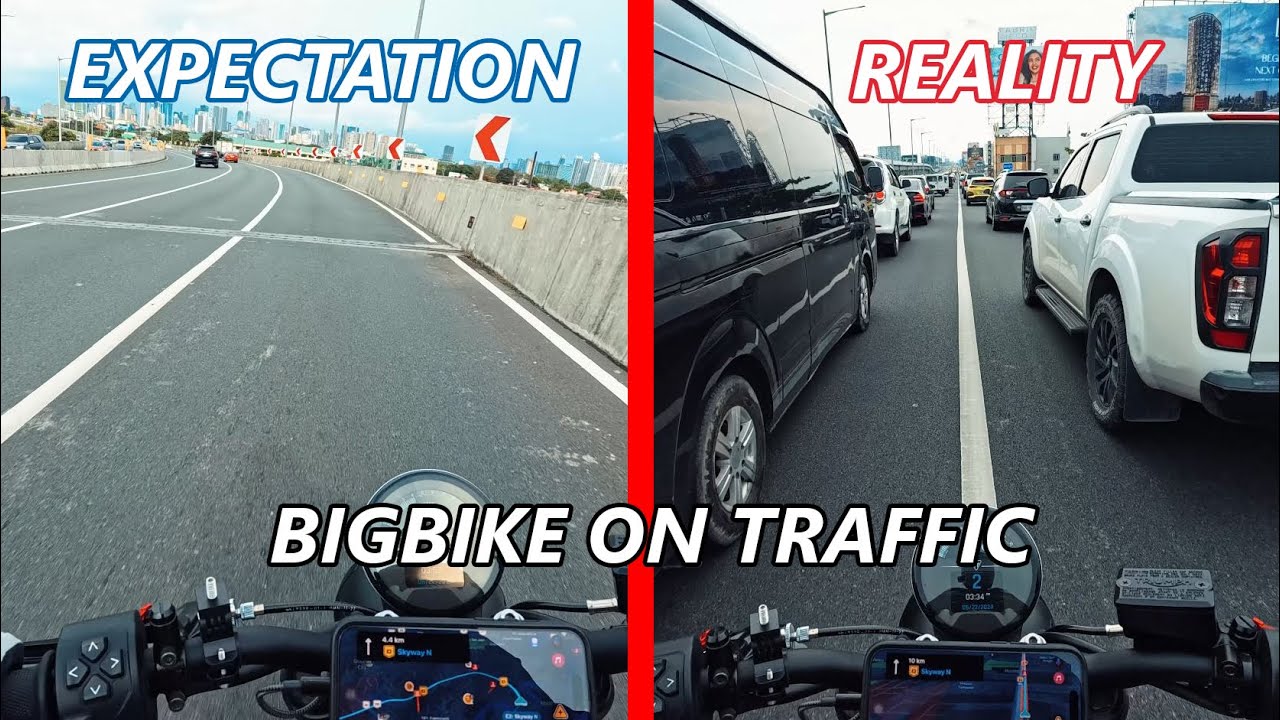 GAANO KALALA ANG TRAFFIC SA SKYWAY? | GROUP RIDE | TRIDENT 660