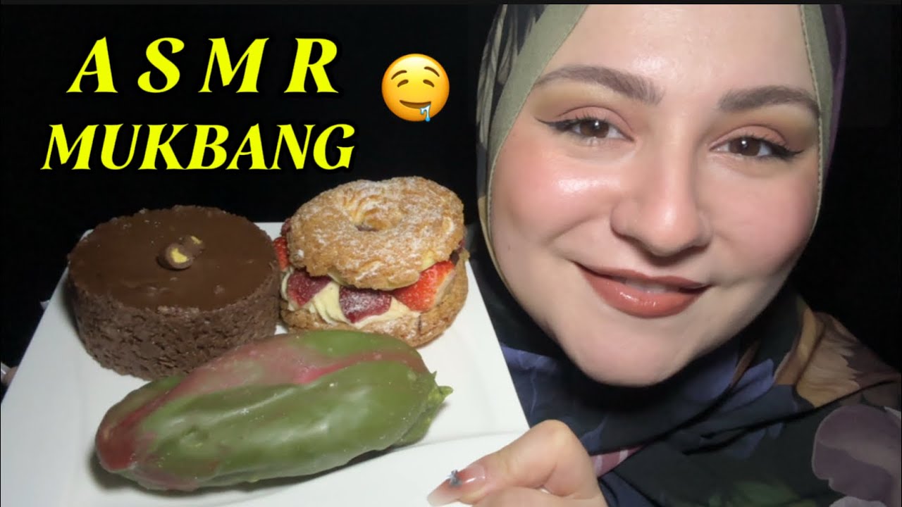 MUKBANG ASMR  🤤| Tatlı yiyorum 🍰 Relaxing Eating Sounds