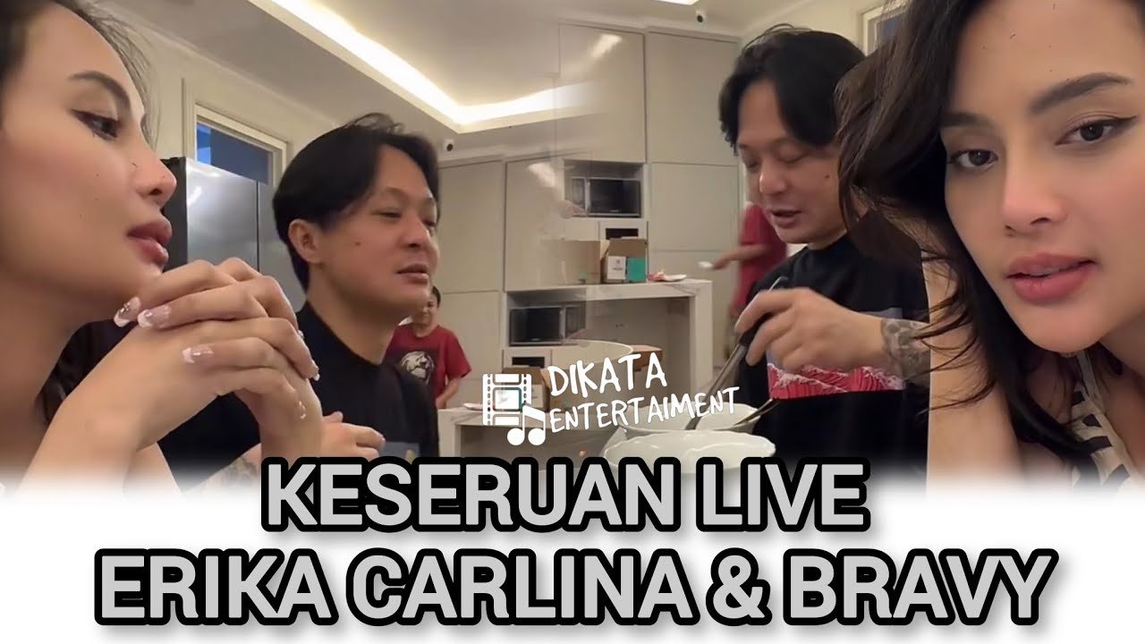 LIVE ERIKA CARLINA BARENG BRAVY #couple #video #live #erikacarlina #bravy #love