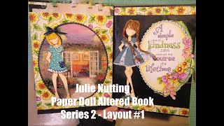 Julie Nutting Paper Doll Altered Book Series 2 Video #1